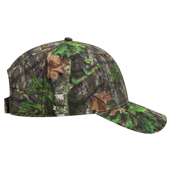 Mossy Oak® Camouflage Polyester Twill 6 Panel Baseball Cap - Mossy Oak® Camouflage Polyester Twill 6 Panel Baseball Cap - Image 12 of 36