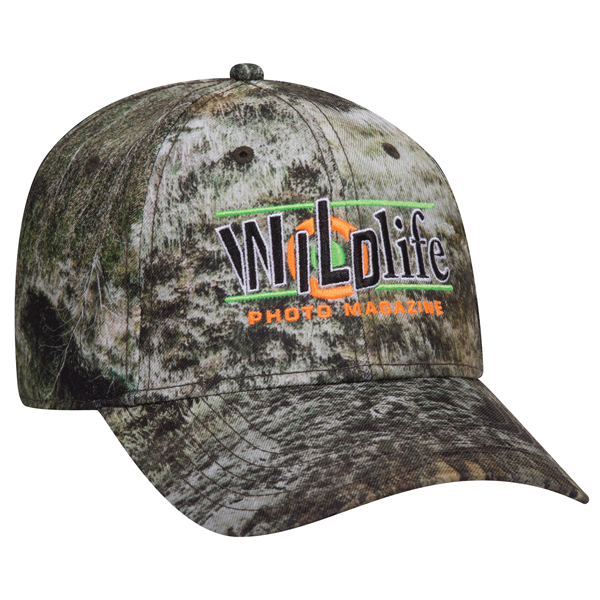 Mossy Oak® Camouflage Polyester Twill 6 Panel Baseball Cap - Mossy Oak® Camouflage Polyester Twill 6 Panel Baseball Cap - Image 0 of 36