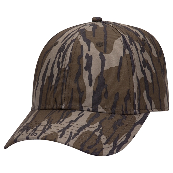 Mossy Oak® Camouflage Polyester Twill 6 Panel Baseball Cap - Mossy Oak® Camouflage Polyester Twill 6 Panel Baseball Cap - Image 34 of 36