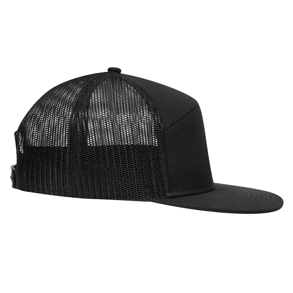 7 Panel Mesh Back Trucker Snapback Hat - 7 Panel Mesh Back Trucker Snapback Hat - Image 6 of 25