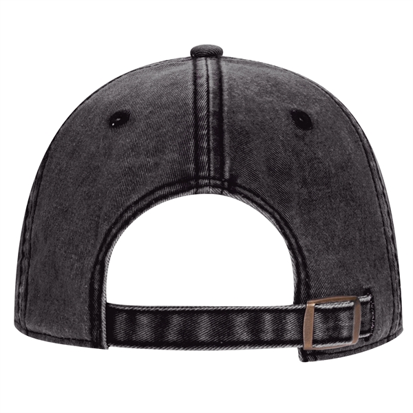 6 Panel Snow Washed Superior Cotton Twill Baseball Cap - 6 Panel Snow Washed Superior Cotton Twill Baseball Cap - Image 8 of 54