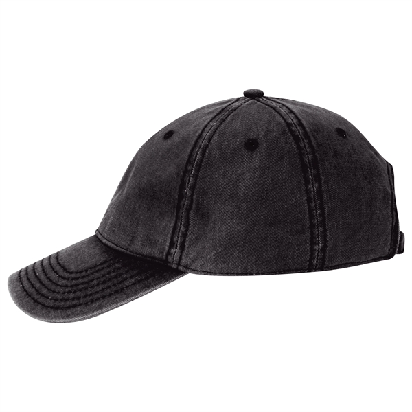 6 Panel Snow Washed Superior Cotton Twill Baseball Cap - 6 Panel Snow Washed Superior Cotton Twill Baseball Cap - Image 11 of 54