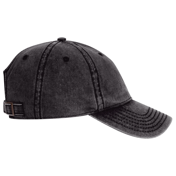 6 Panel Snow Washed Superior Cotton Twill Baseball Cap - 6 Panel Snow Washed Superior Cotton Twill Baseball Cap - Image 12 of 54