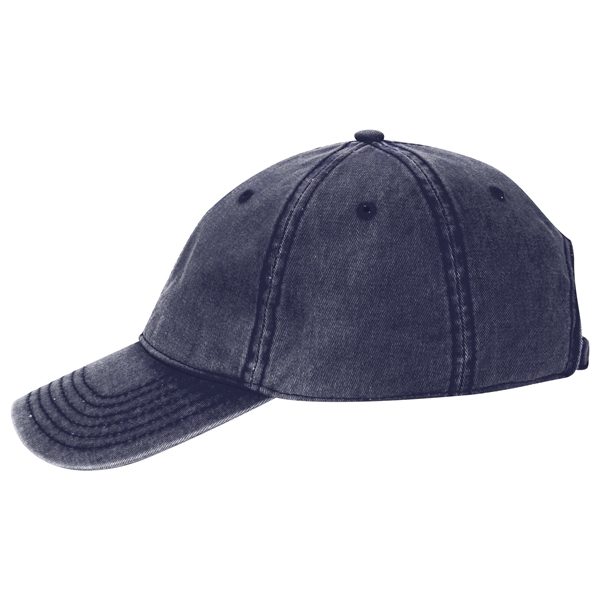 6 Panel Snow Washed Superior Cotton Twill Baseball Cap - 6 Panel Snow Washed Superior Cotton Twill Baseball Cap - Image 17 of 54