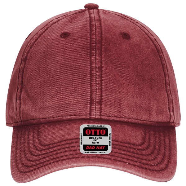 6 Panel Snow Washed Superior Cotton Twill Baseball Cap - 6 Panel Snow Washed Superior Cotton Twill Baseball Cap - Image 21 of 54