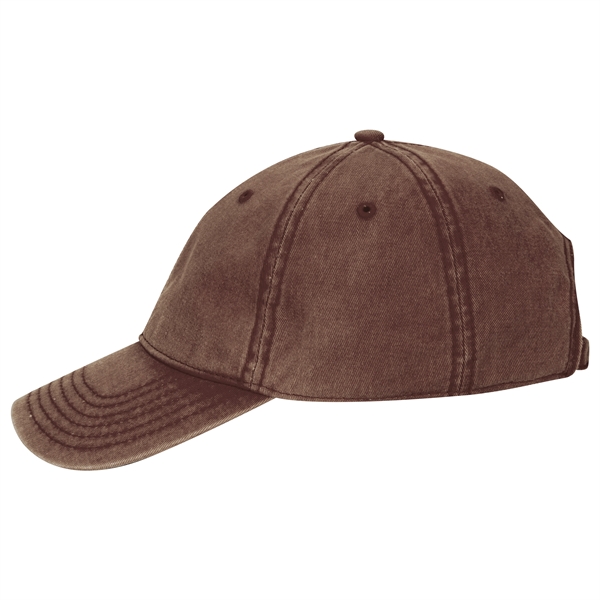6 Panel Snow Washed Superior Cotton Twill Baseball Cap - 6 Panel Snow Washed Superior Cotton Twill Baseball Cap - Image 47 of 54