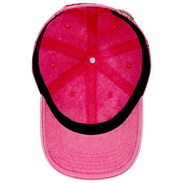 6 Panel Snow Washed Superior Cotton Twill Baseball Cap - 6 Panel Snow Washed Superior Cotton Twill Baseball Cap - Image 52 of 54