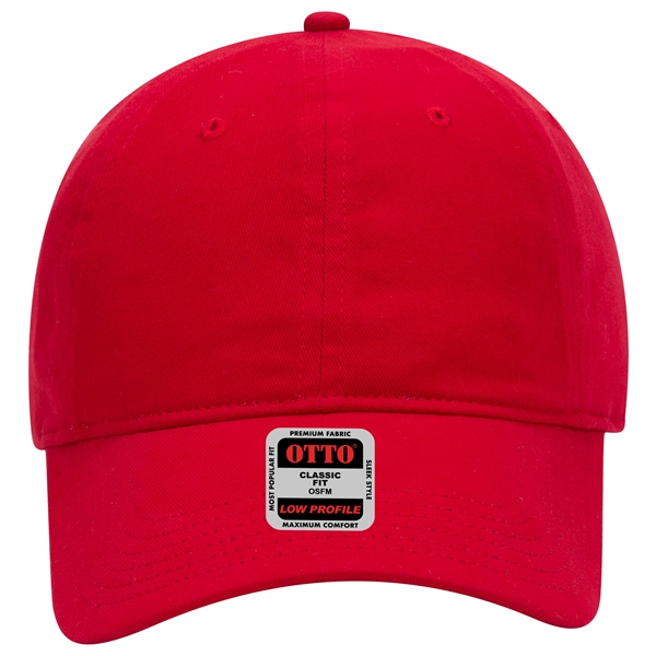 Brushed Cotton Twill 6 Panel Low Profile Baseball Cap - Brushed Cotton Twill 6 Panel Low Profile Baseball Cap - Image 9 of 52