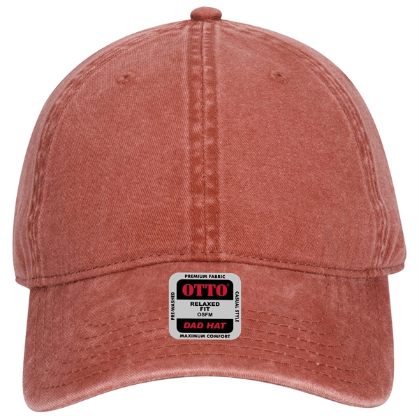 Garment Washed Pigment Dyed Cotton Twill 6 Panel Dad Hat - Garment Washed Pigment Dyed Cotton Twill 6 Panel Dad Hat - Image 51 of 66