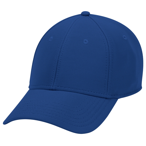 Cool Comfort Polyester Ottoman 6 Panel Baseball Cap - Cool Comfort Polyester Ottoman 6 Panel Baseball Cap - Image 4 of 40