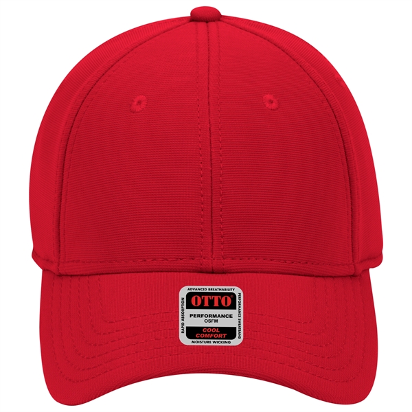 Cool Comfort Polyester Ottoman 6 Panel Baseball Cap - Cool Comfort Polyester Ottoman 6 Panel Baseball Cap - Image 9 of 40