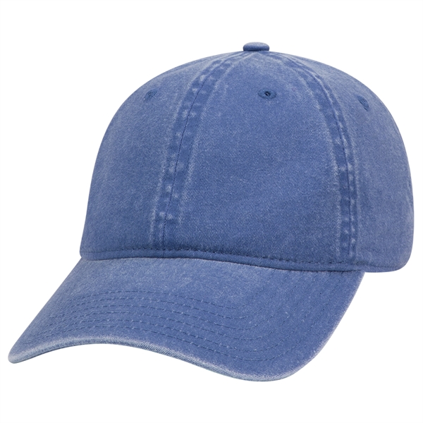 6 Panel Garment Washed Pigment Dyed Cotton Twill Cap - 6 Panel Garment Washed Pigment Dyed Cotton Twill Cap - Image 4 of 175