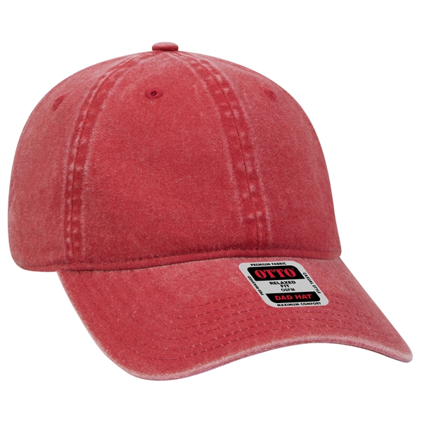 6 Panel Garment Washed Pigment Dyed Cotton Twill Cap - 6 Panel Garment Washed Pigment Dyed Cotton Twill Cap - Image 7 of 175