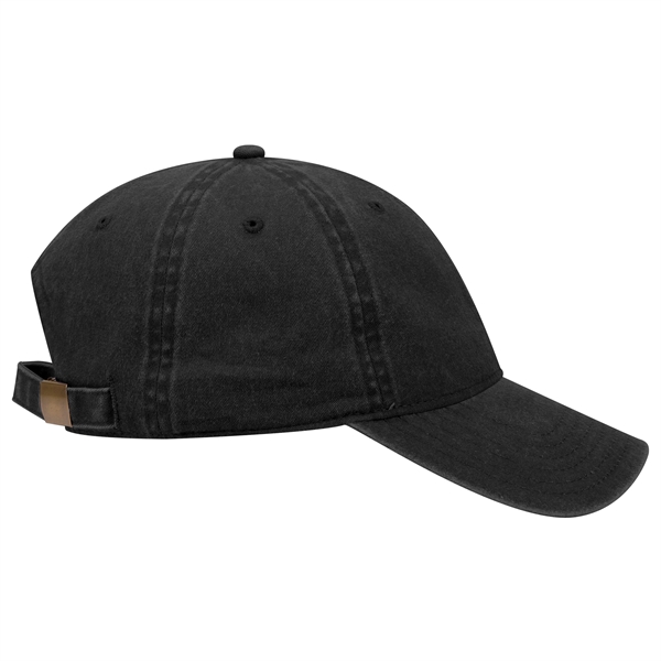 6 Panel Garment Washed Pigment Dyed Cotton Twill Cap - 6 Panel Garment Washed Pigment Dyed Cotton Twill Cap - Image 18 of 175