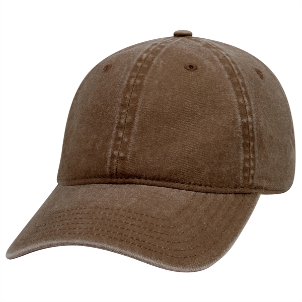 6 Panel Garment Washed Pigment Dyed Cotton Twill Cap - 6 Panel Garment Washed Pigment Dyed Cotton Twill Cap - Image 28 of 175