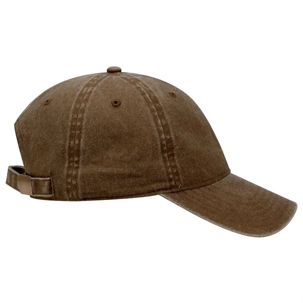 6 Panel Garment Washed Pigment Dyed Cotton Twill Cap - 6 Panel Garment Washed Pigment Dyed Cotton Twill Cap - Image 30 of 175