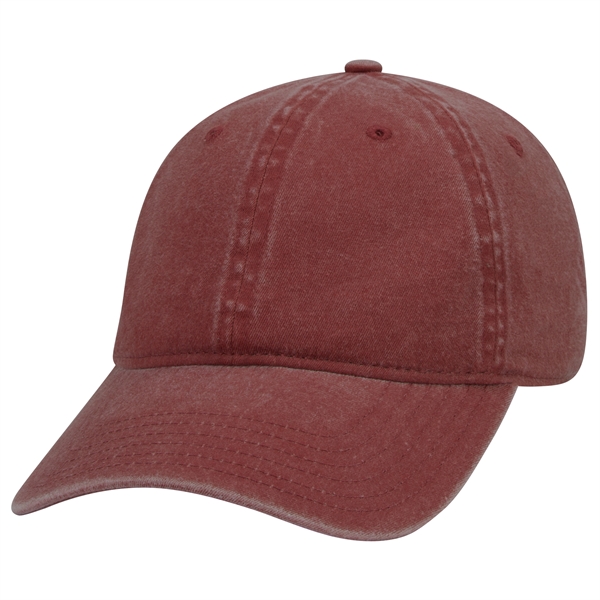 6 Panel Garment Washed Pigment Dyed Cotton Twill Cap - 6 Panel Garment Washed Pigment Dyed Cotton Twill Cap - Image 34 of 175