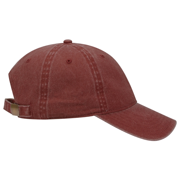 6 Panel Garment Washed Pigment Dyed Cotton Twill Cap - 6 Panel Garment Washed Pigment Dyed Cotton Twill Cap - Image 36 of 175