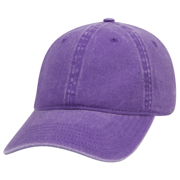 6 Panel Garment Washed Pigment Dyed Cotton Twill Cap - 6 Panel Garment Washed Pigment Dyed Cotton Twill Cap - Image 40 of 175