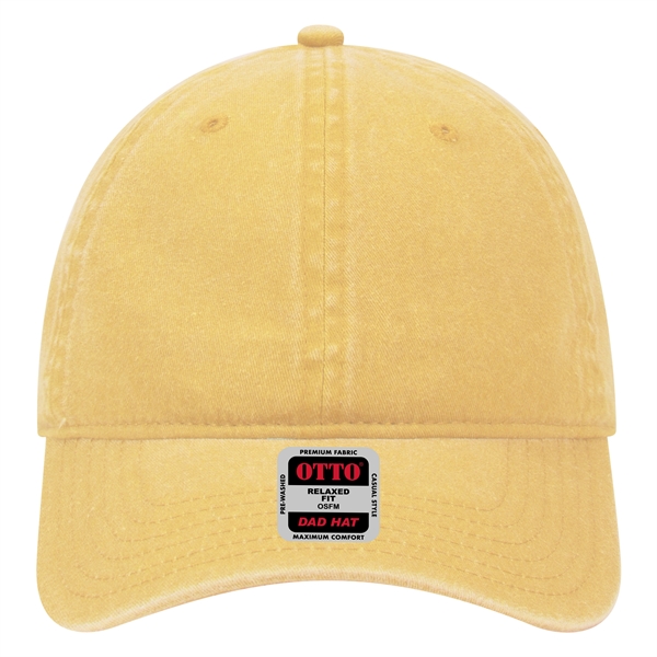 6 Panel Garment Washed Pigment Dyed Cotton Twill Cap - 6 Panel Garment Washed Pigment Dyed Cotton Twill Cap - Image 57 of 175