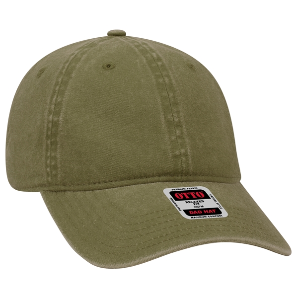 6 Panel Garment Washed Pigment Dyed Cotton Twill Cap - 6 Panel Garment Washed Pigment Dyed Cotton Twill Cap - Image 61 of 175