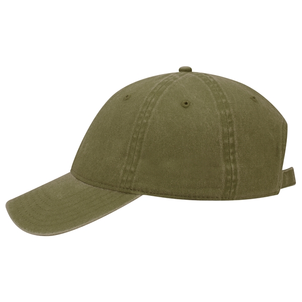 6 Panel Garment Washed Pigment Dyed Cotton Twill Cap - 6 Panel Garment Washed Pigment Dyed Cotton Twill Cap - Image 65 of 175