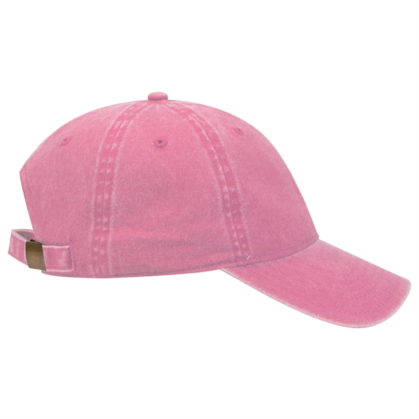 6 Panel Garment Washed Pigment Dyed Cotton Twill Cap - 6 Panel Garment Washed Pigment Dyed Cotton Twill Cap - Image 120 of 175