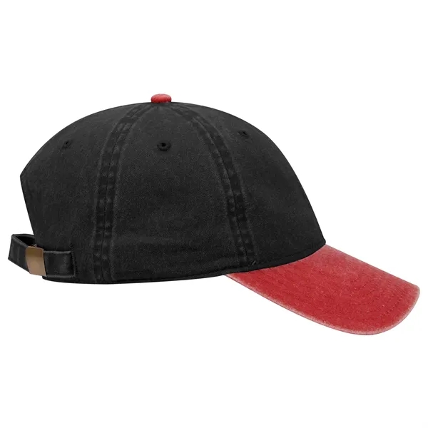 6 Panel Garment Washed Pigment Dyed Cotton Twill Cap - 6 Panel Garment Washed Pigment Dyed Cotton Twill Cap - Image 131 of 175
