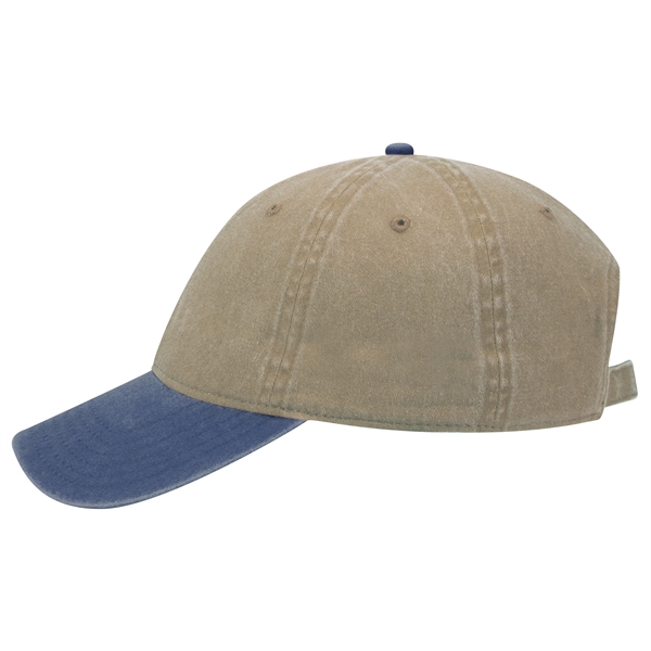 6 Panel Garment Washed Pigment Dyed Cotton Twill Cap - 6 Panel Garment Washed Pigment Dyed Cotton Twill Cap - Image 156 of 175