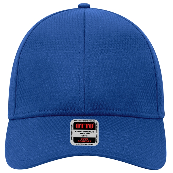 6 Panel UPF 50+ Cool Comfort Performance Diamond Knit Cap - 6 Panel UPF 50+ Cool Comfort Performance Diamond Knit Cap - Image 3 of 36