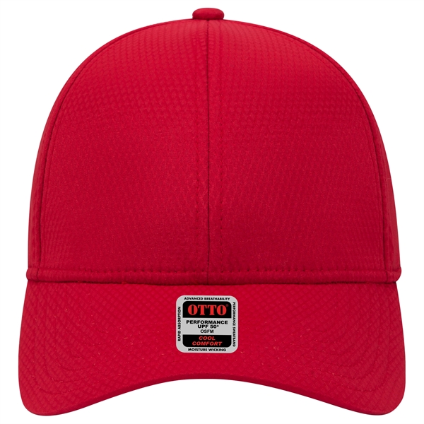6 Panel UPF 50+ Cool Comfort Performance Diamond Knit Cap - 6 Panel UPF 50+ Cool Comfort Performance Diamond Knit Cap - Image 9 of 36