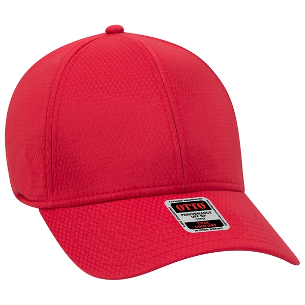 6 Panel UPF 50+ Cool Comfort Performance Diamond Knit Cap - 6 Panel UPF 50+ Cool Comfort Performance Diamond Knit Cap - Image 7 of 36