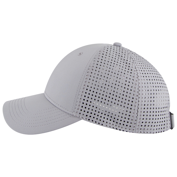 UPF 50+ Cool Comfort Knit Perforated Back 6 Panel Cap - UPF 50+ Cool Comfort Knit Perforated Back 6 Panel Cap - Image 17 of 32