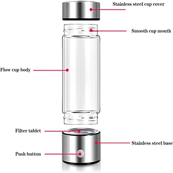 Electric Hydrogen Generator Office Water Bottle Ionizer Cup - Electric Hydrogen Generator Office Water Bottle Ionizer Cup - Image 11 of 14