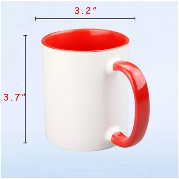 12OZ Ceramic Double Color Coated Mug - 12OZ Ceramic Double Color Coated Mug - Image 1 of 1