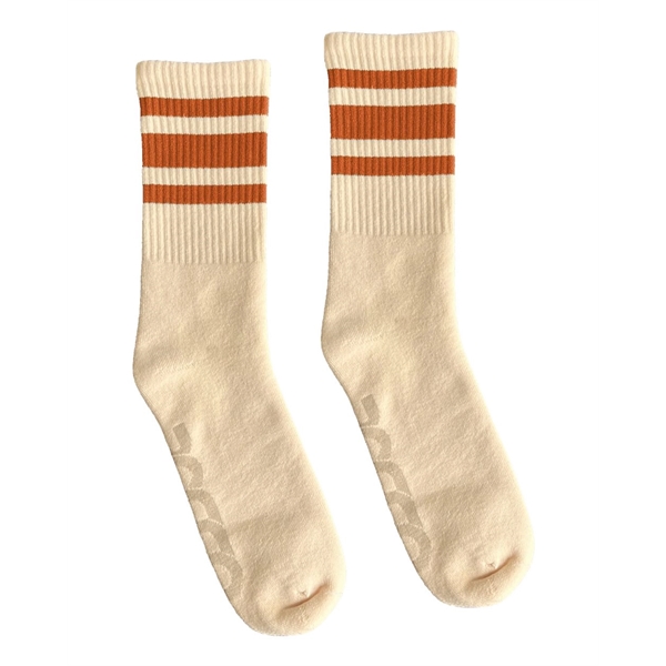SOCCO USA-Made Striped Crew Socks - SOCCO USA-Made Striped Crew Socks - Image 74 of 74