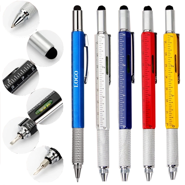 7 in1 Multitool Ballpoint Pen - 7 in1 Multitool Ballpoint Pen - Image 0 of 2