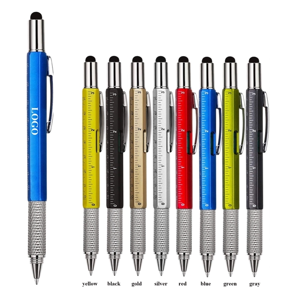 7 in1 Multitool Ballpoint Pen - 7 in1 Multitool Ballpoint Pen - Image 1 of 2