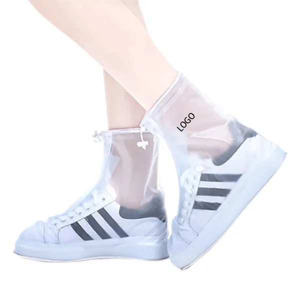 Waterproof Non-slip PVC High Top Rain Shoe Covers - Waterproof Non-slip PVC High Top Rain Shoe Covers - Image 0 of 3