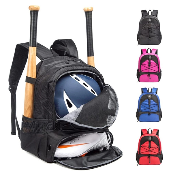 Baseball Softball Bag Sports Backpack - Baseball Softball Bag Sports Backpack - Image 0 of 6