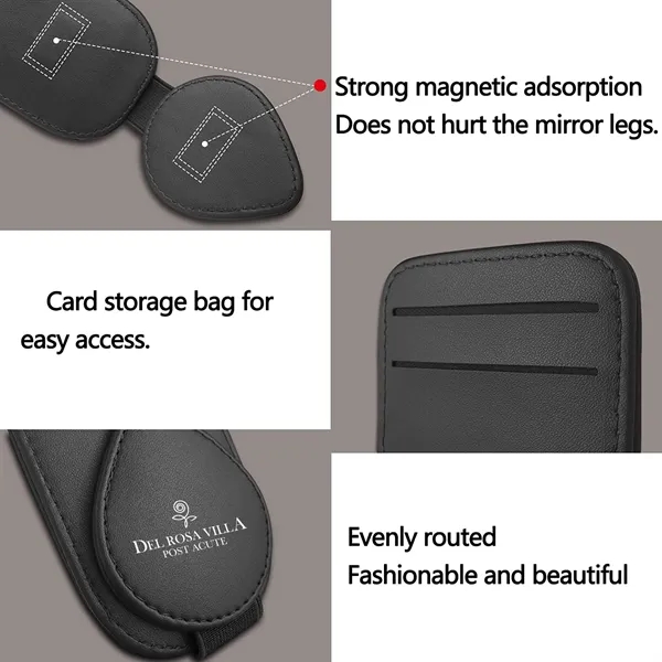 Sunglasses Holder for Car, Sun Visor Credit Card Cover - Sunglasses Holder for Car, Sun Visor Credit Card Cover - Image 1 of 11