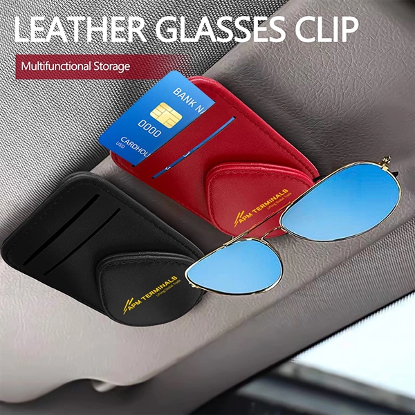 Sunglasses Holder for Car, Sun Visor Credit Card Cover - Sunglasses Holder for Car, Sun Visor Credit Card Cover - Image 5 of 11