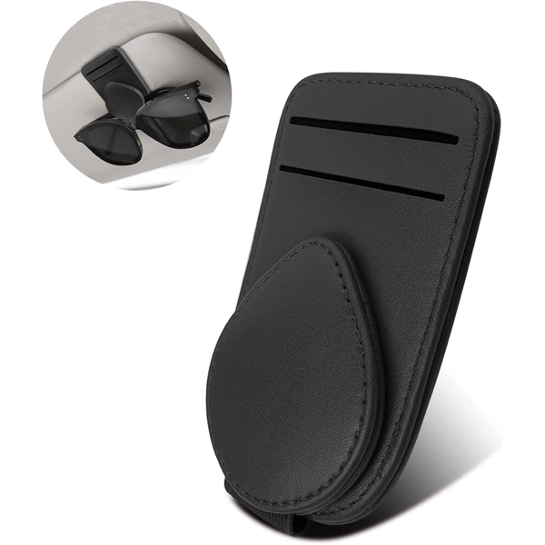 Sunglasses Holder for Car, Sun Visor Credit Card Cover - Sunglasses Holder for Car, Sun Visor Credit Card Cover - Image 7 of 11