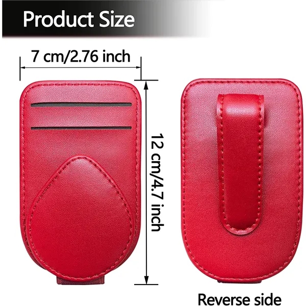 Sunglasses Holder for Car, Sun Visor Credit Card Cover - Sunglasses Holder for Car, Sun Visor Credit Card Cover - Image 11 of 11