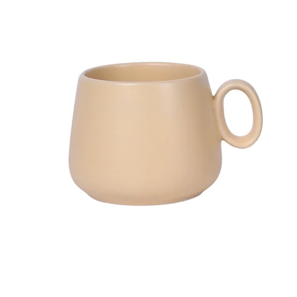 9.5 oz Ceramic Coffee Mugs with Handles - 9.5 oz Ceramic Coffee Mugs with Handles - Image 3 of 6