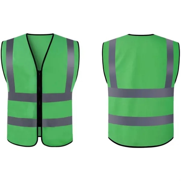 Hi Vis Class 2 rPET Reflective Knitted Safety Workwear Vest - Hi Vis Class 2 rPET Reflective Knitted Safety Workwear Vest - Image 3 of 4