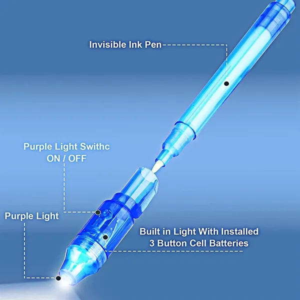 Invisible Ink Pen With Light - Invisible Ink Pen With Light - Image 3 of 3