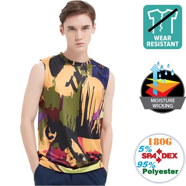 Performance Moisture Wicking Tanks w/ Wear Resistance 180GSM - Performance Moisture Wicking Tanks w/ Wear Resistance 180GSM - Image 0 of 5
