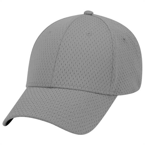 Polyester Pro Mesh Gray Undervisor 6 Panel Baseball Cap - Polyester Pro Mesh Gray Undervisor 6 Panel Baseball Cap - Image 40 of 112