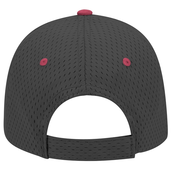 Polyester Pro Mesh Gray Undervisor 6 Panel Baseball Cap - Polyester Pro Mesh Gray Undervisor 6 Panel Baseball Cap - Image 68 of 112
